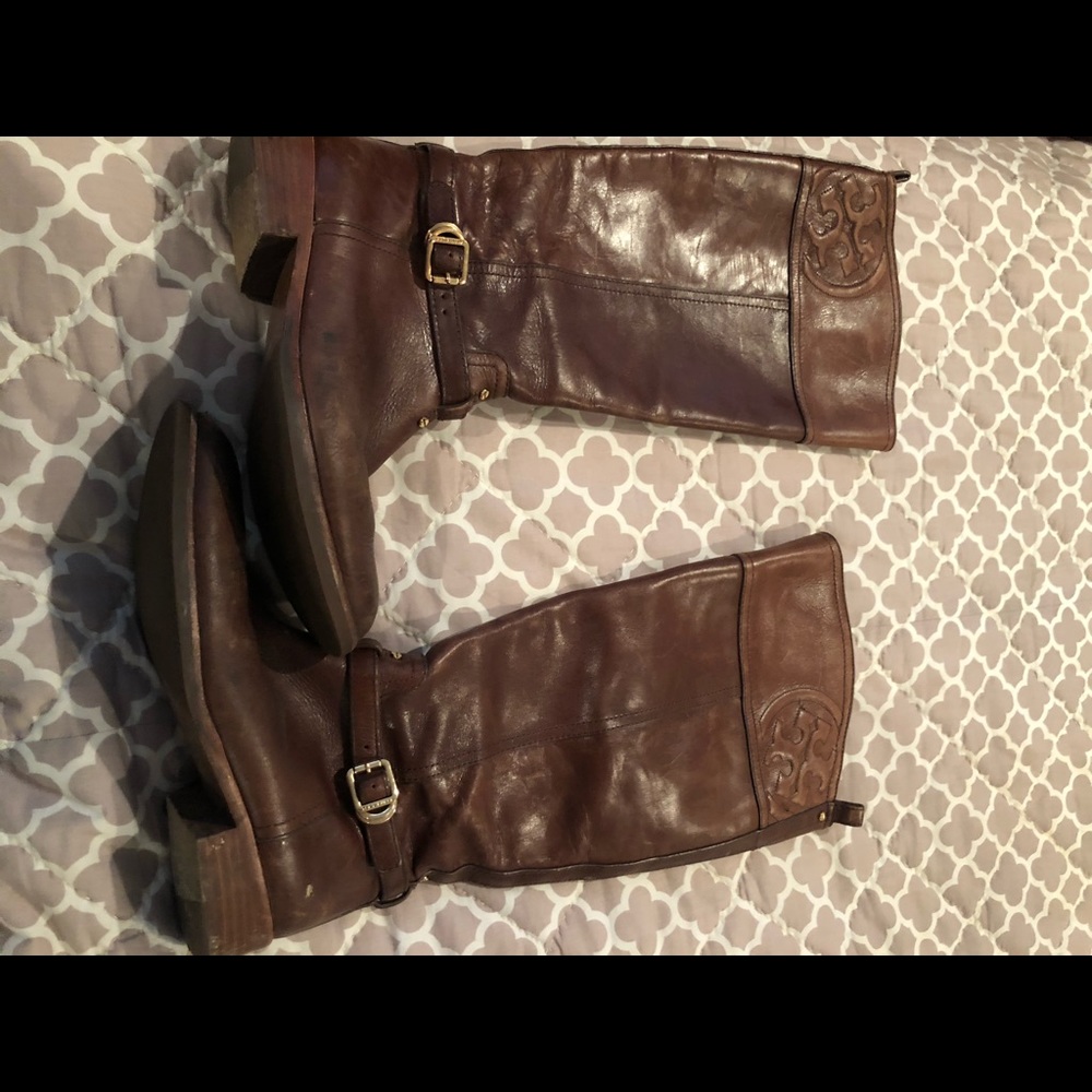 Brown Tory Burch Riding boots size 8